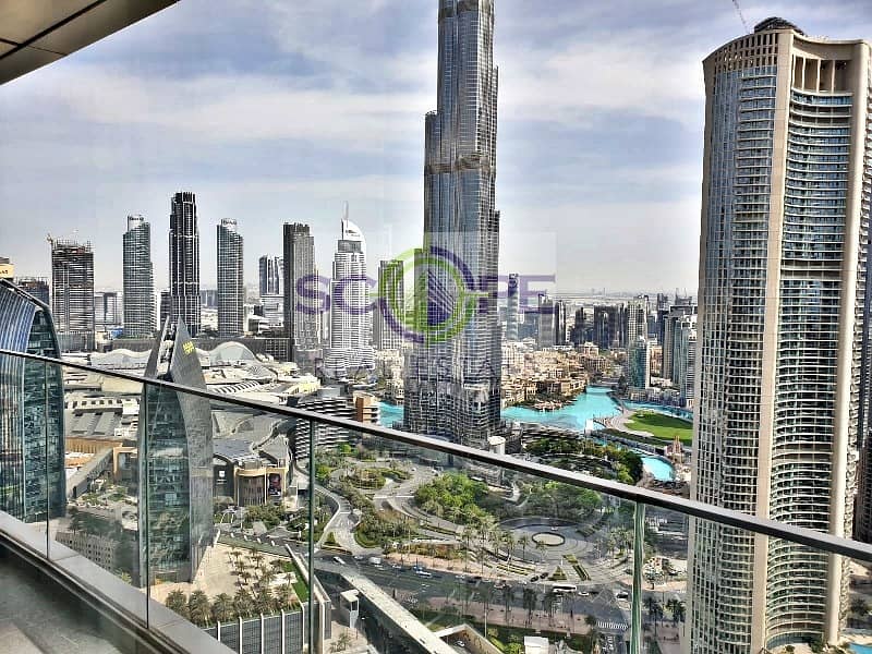 Genuine Lisiting | Burj Khalifa View 3BR + M