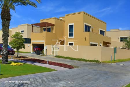 4 Bedroom Villa for Sale in Al Raha Gardens, Abu Dhabi - Hot Deal Corner 4BR Type S with Study and Garden