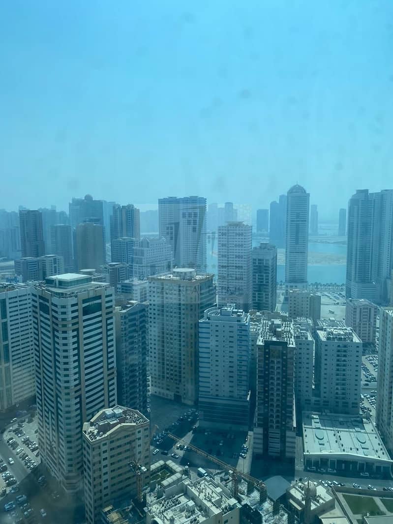 Al Dana Tower View on Khalid Lake and the Corniche