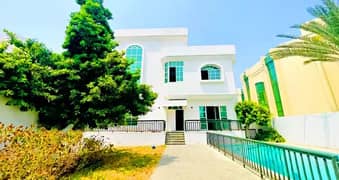 Brand new luxury 5 bedroom villa  with pool,all bedrooms master,maidroom, in sharqan area
