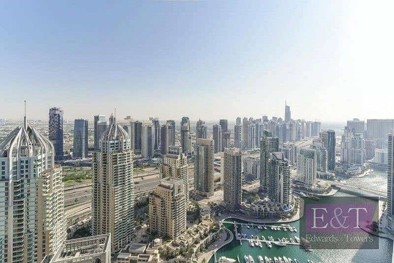 High Floor | Emirates Golf and Marina View |Rented