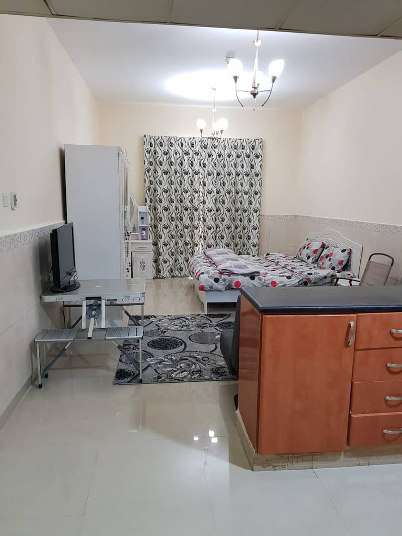 Fully Furnished Studio Available for Monthly Rent in Nuaimiya Tower C Ajman. . .