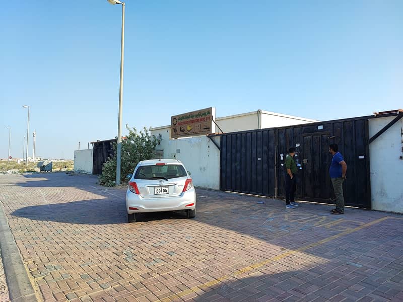 17500 Sqft Open Yard 3 Phase Power 2 Office Boundary Wall In Al Saja Industrial Area Sharjah