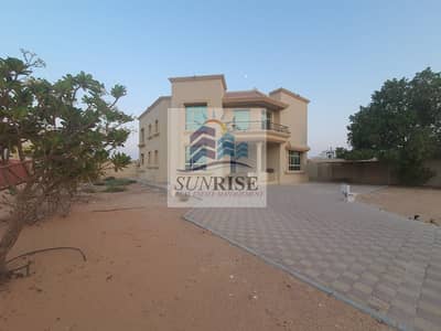 5 Bedroom Villa for Rent in Mohammed Bin Zayed City, Abu Dhabi - For lovers of privacy, deluxe detached villa on half the land, spacious yard, driver\'s room, central air conditioning, w