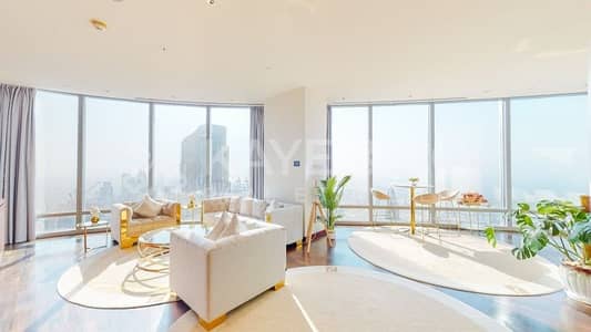 3 Bedroom Apartment for Rent in Downtown Dubai, Dubai - High Floor | Sea and Opera View | Study and Maid