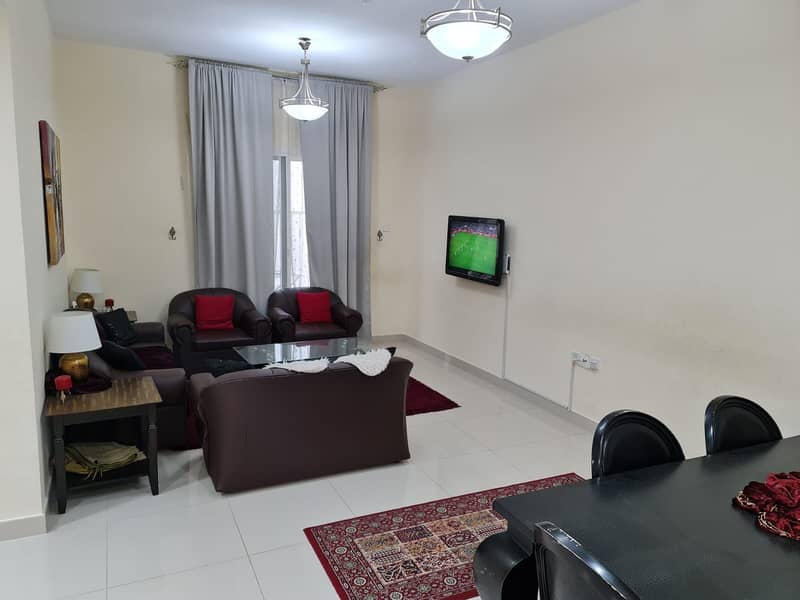 Sharjah, Al-Taawun, two rooms, a hall and 2 bathrooms, the price is 5500 dirhams, including all bil