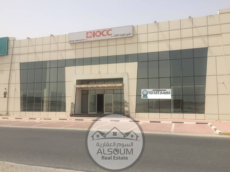 SHOW ROOM AVAILABLE IN SHARJAH INDUSTRIAL 18 ON MALIHA ROAD NEXT TO TASHEEL AND ECONOMIC DEPARTMENT