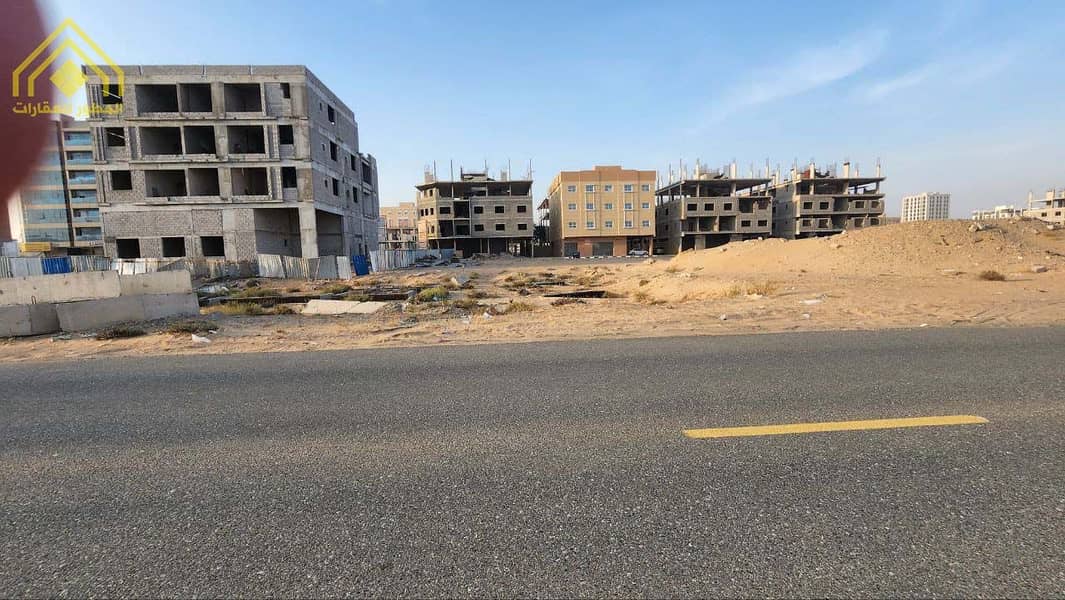 For sale residential commercial land (Ajman Al Jurf) with permission to build on it G + 6