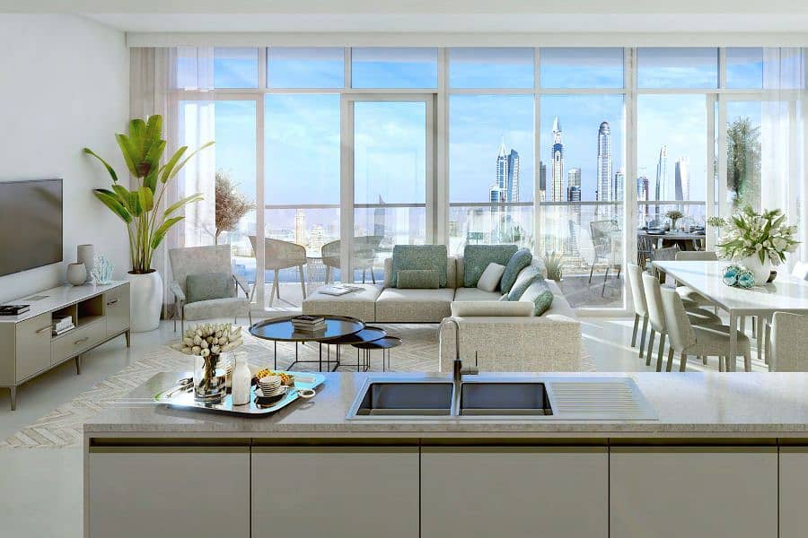 位于迪拜港，艾玛尔海滨社区，滨海景观公寓，滨海景观2号大厦 1 卧室的公寓 2340000 AED - 6429292
