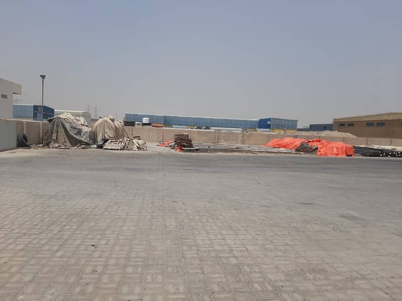 Call Now!!! 40000 sq ft open yard for rent in indl area 18 sharjah  for very good price