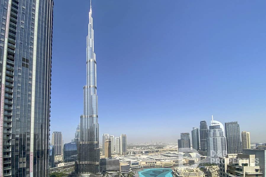 Full Burj Khalifa and Fountain Views | High Floor