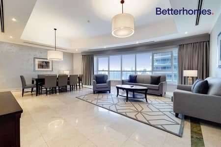 3 Bedroom Flat for Rent in Dubai Marina, Dubai - High Floor|Furnished Duplex with Marina View