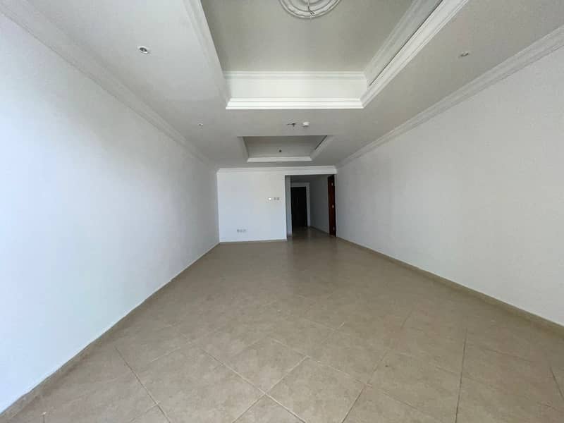 1 MONTH FREE 3 BHK WITH CAR PARKING , MAID ROOM   APARTMENT BALCONY IN AL KHAN GYM  POOL  AVAILABLE IN  52K