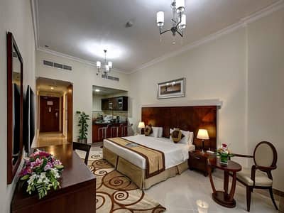 Hotel Apartment for Rent in Al Barsha, Dubai - King Bed