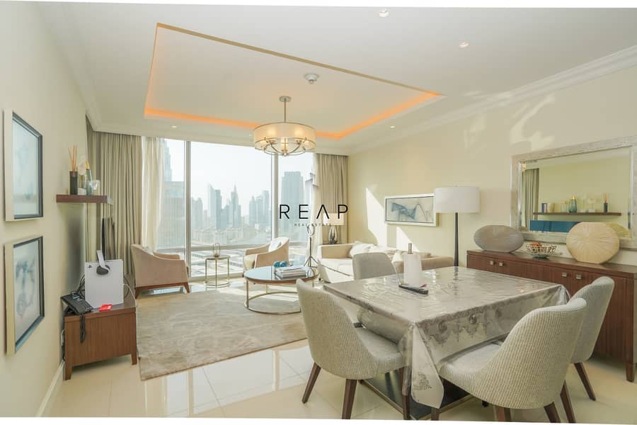 Burj + Fountain Views | Extra Large 2 BR Furnished