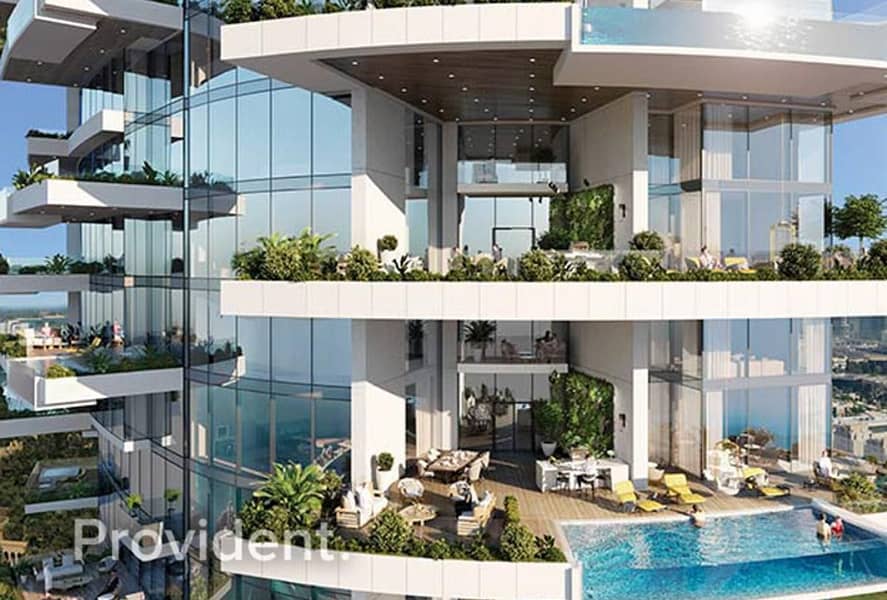 位于迪拜码头，卡瓦利大厦 5 卧室的顶楼公寓 25050000 AED - 6054857