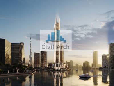 4 Bedroom Apartment for Sale in Business Bay, Dubai - THE ICONIC 4BR+FULL BURJ/DUBAI CANAL VIEWS+BRANDED RESIDENTIAL