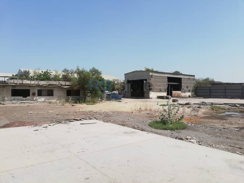 200,000 sqft Industrial Land with Warehouse High Power Available For Rent in Al Qouz