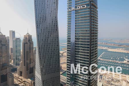 2 Bedroom Flat for Sale in Dubai Marina, Dubai - Marina and Sea View | With Balcony | Sunlit