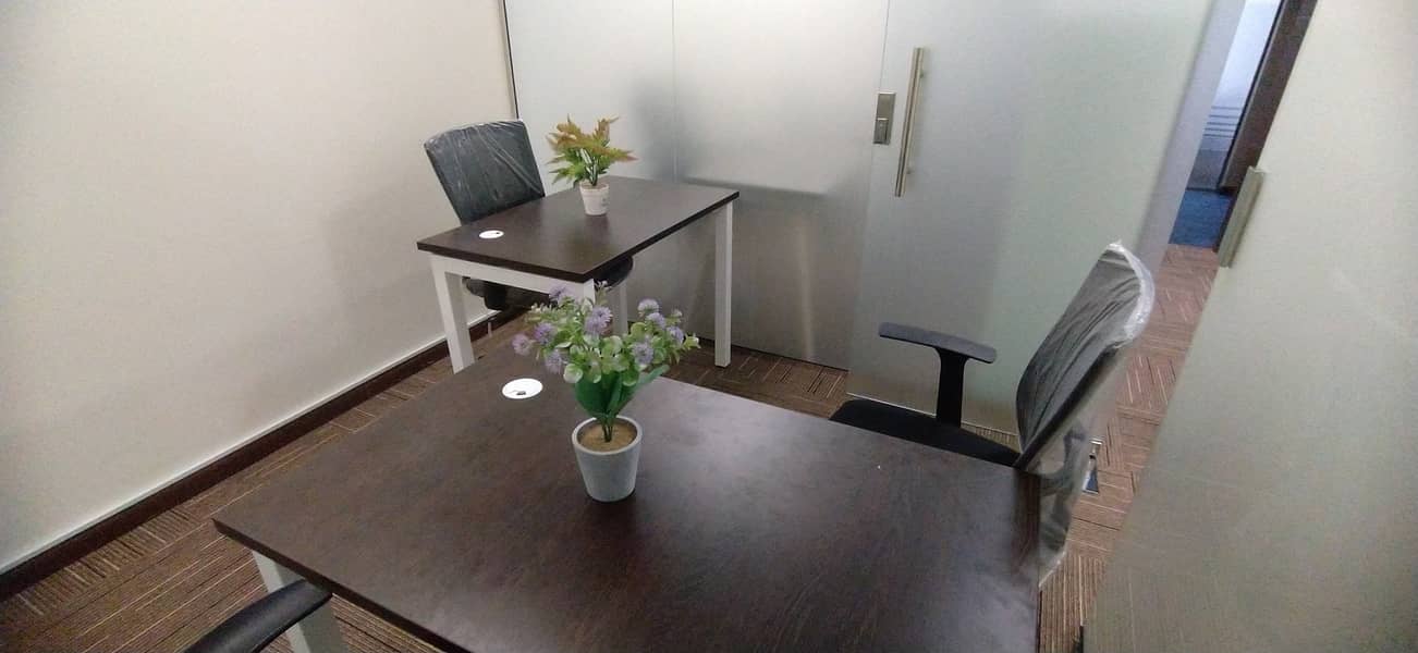 SMART, PRIVATE, PRESTIGEOUSE, FURNISHED & SERVICED OFFICES WITH EJARI, FREE DEWA, INTERNET, CHILLER
