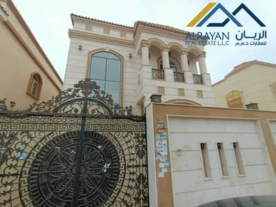 For rent villa in Al Mowaihat, European design, facing a stone on the tar street, close to all services