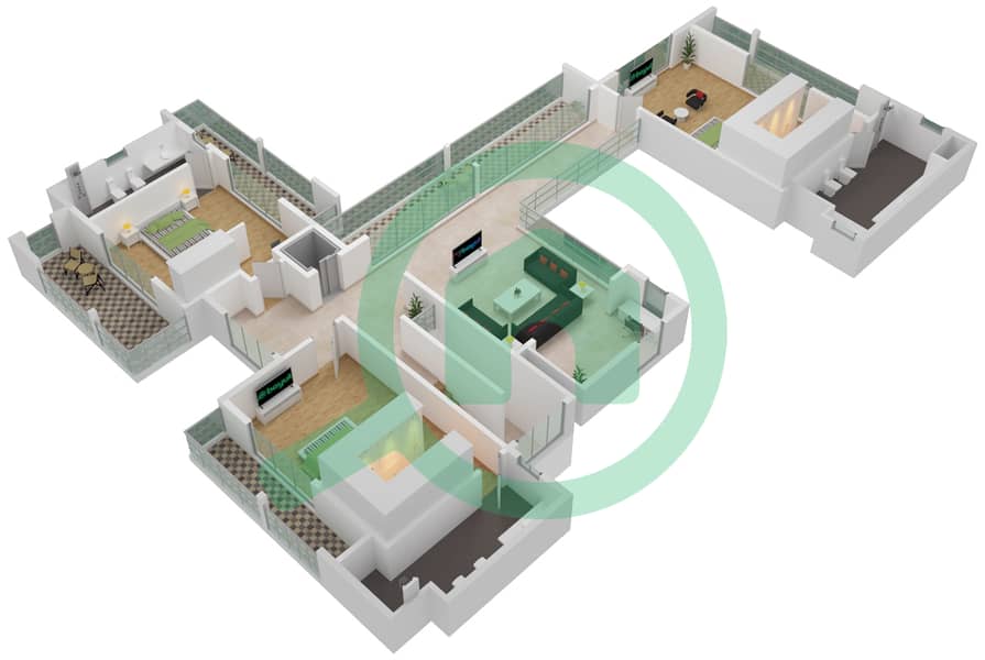 Hartland Forest Villas - 5 Bedroom Villa Type 5D Floor plan First Floor interactive3D