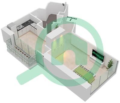 DAMAC Maison Prive - Studio Apartment Unit 10A  FLOOR 29-32 Floor plan