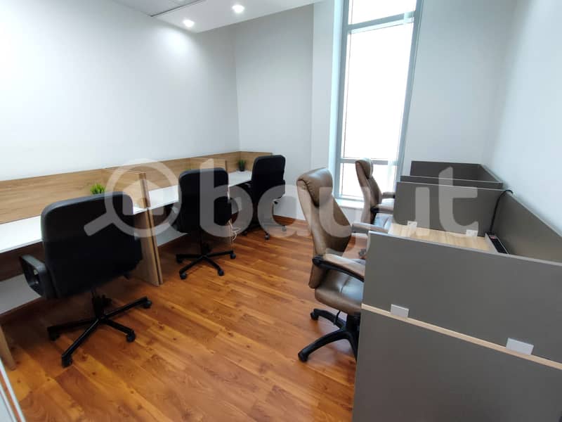 Desk Space with Wi-Fi and Parking | DED Approved Ejari | AED 5.5K - 10.5K | Inspections Included