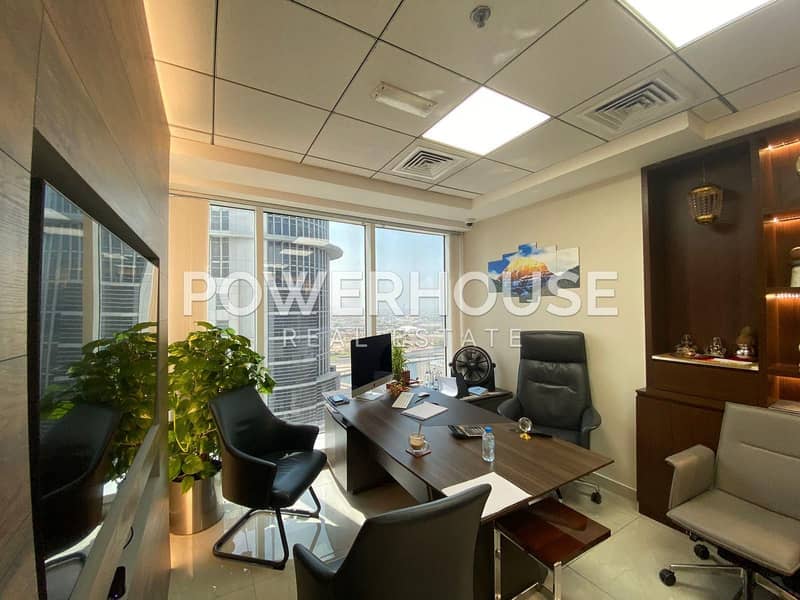 Nicely Furnished | Partitioned Office | Canal View