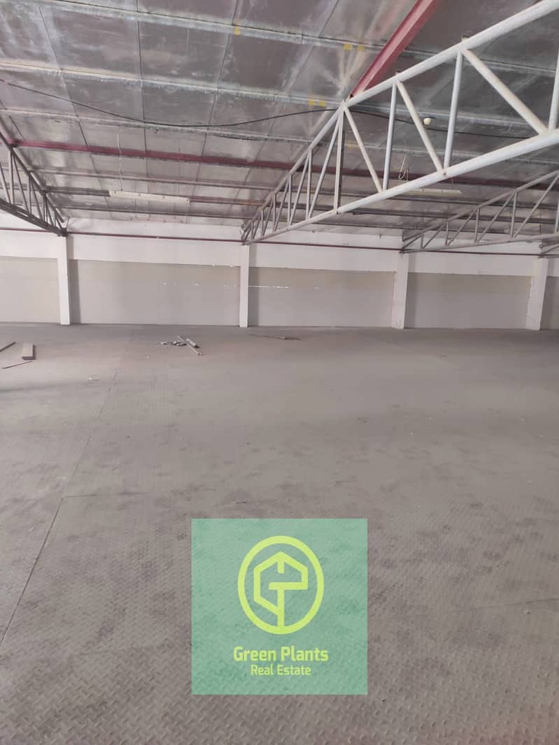 Al Qusais Industrial Area 19,000 sq. Ft warehouse with built-in mezzanine floor