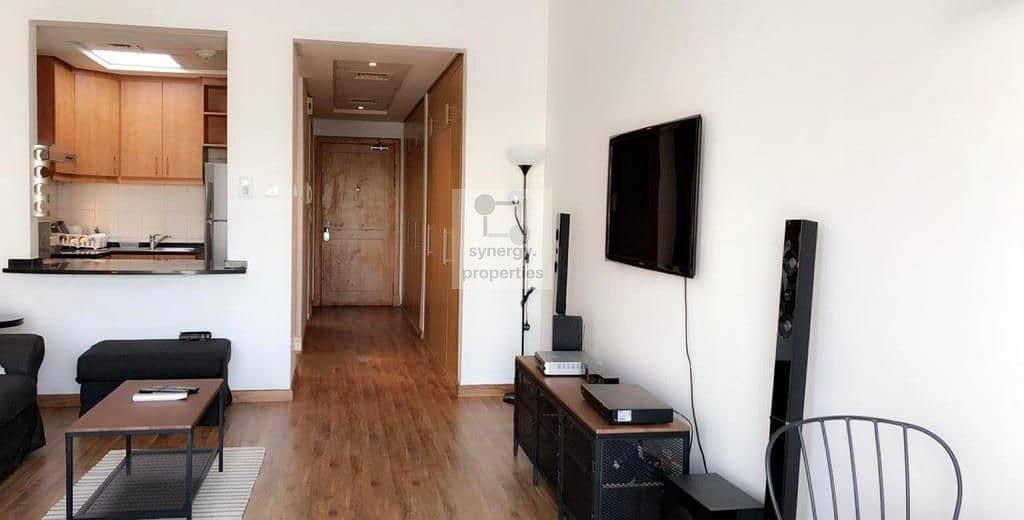 Furnished Large 550sqt Studio With Balcony 8% ROI