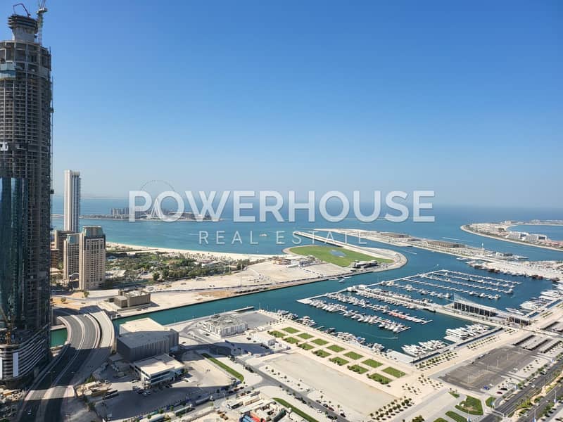 位于迪拜码头，滨海皇冠塔楼 5 卧室的顶楼公寓 5500000 AED - 6466293