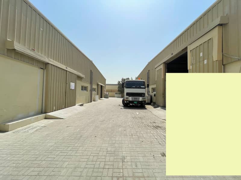 Jebel Ali Industrial Area 25,000 Sq. Ft plot area with built-in new warehouses