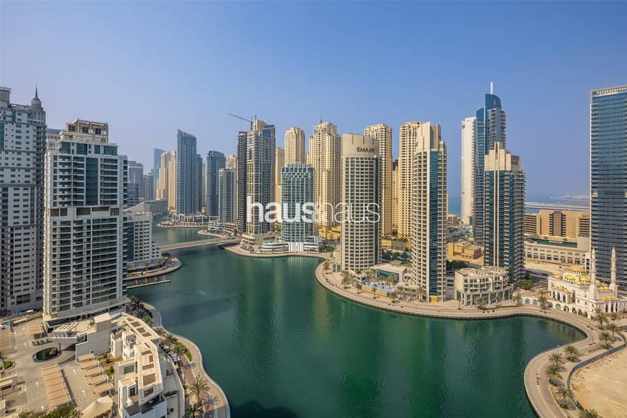 位于迪拜码头，三叉戟海湾大楼 4 卧室的顶楼公寓 11000000 AED - 6469814