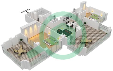 Pixel - 2 Bedroom Apartment Suite 06-FLOOR 06 Floor plan