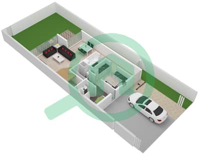 Sendian Villas - 3 Bedroom Townhouse Type B CORNER/END Floor plan