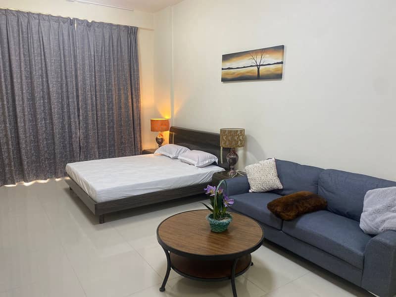 Super Deal## Amazing fully furnished studio only 4500  including bills in majan dubai land