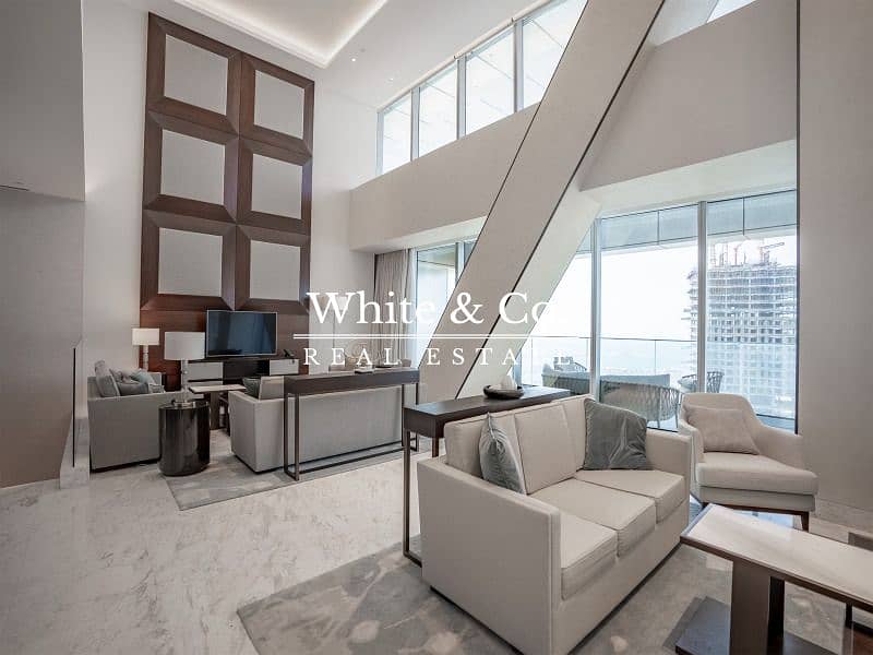 位于迪拜市中心，哈利法塔 3 卧室的顶楼公寓 1400000 AED - 5819438