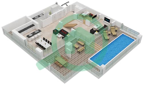 Six Senses Residences - 3 Bedroom Villa Type/unit B/4 DUPLEX Floor plan