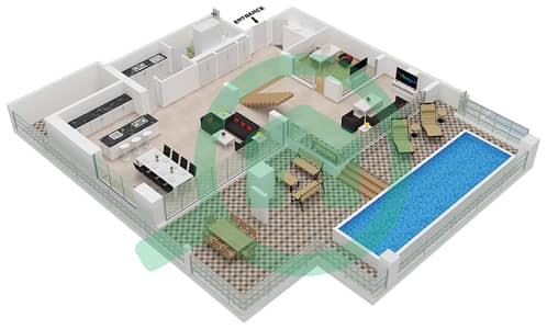 Six Senses Residences - 3 Bedroom Villa Type/unit B/2  DUPLEX Floor plan