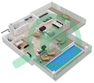 Six Senses Residences - 3 Bedroom Villa Type/unit B/3  DUPLEX Floor plan