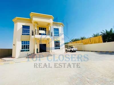 5 Bedroom Villa for Rent in Al Masoudi, Al Ain - Separate Entrance | Big Yard | Maid Room