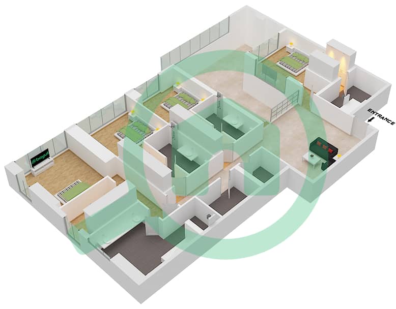 Six Senses Residences - 4 Bedroom Villa Type/unit C/11 DUPLEX Floor plan interactive3D