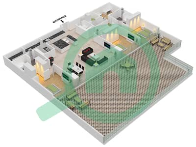 六善公寓 - 3 卧室顶楼公寓类型／单位B1/6 GROUND FLOOR戶型图
