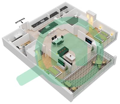 Six Senses Residences - 2 Bedroom Penthouse Type/unit A1/3 FLOOR 1,3,7 Floor plan