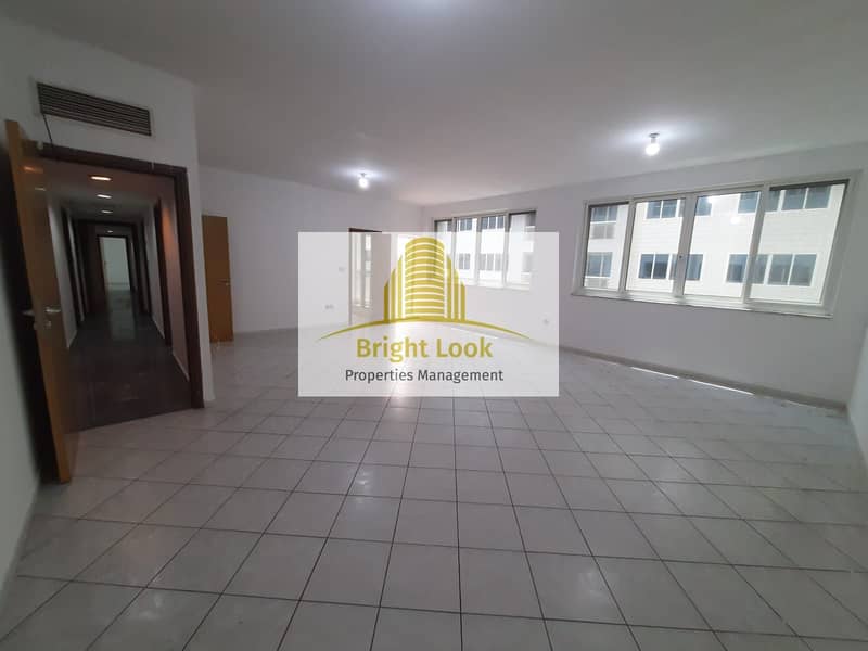 HUGE 3bhk with parking & maid room just 95k yearly located in corniche