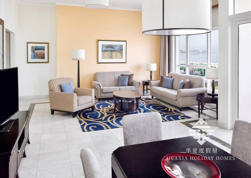 位于迪拜码头，迪拜海港万豪套房酒店 2 卧室的酒店式公寓 75000 AED - 5068677