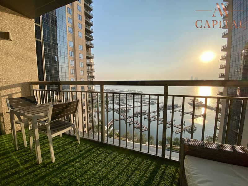 Spacious low floor unit with stunning Marina view