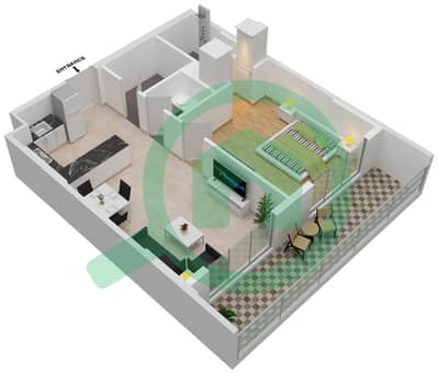Prime Gardens by Prescott - 1 Bedroom Apartment Unit 22-FLOOR 2-5 Floor plan