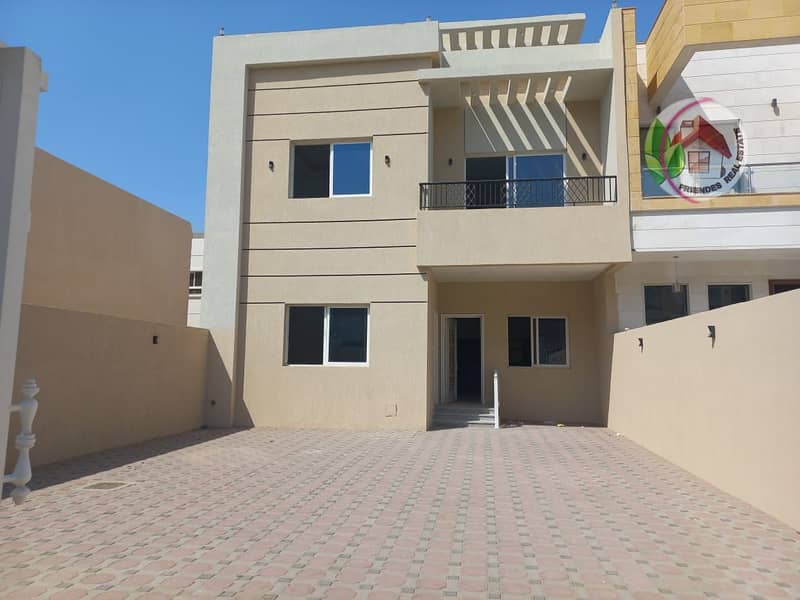 For urgent sale at an excellent price, one of the most luxurious villas in Ajman, with deluxe personal building and finishing, building area, large ro